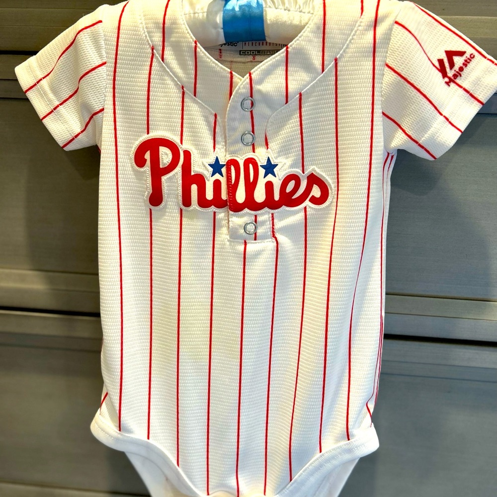 Philadelphia Phillies Majestic Jersey Onesie